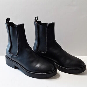 Steven By Steve Madden "NEW" Platform Faux Leather Goth Gorpcore Boots Size 9.5